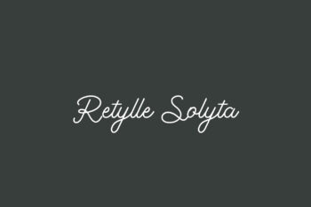 Retylle Solyta Free Font