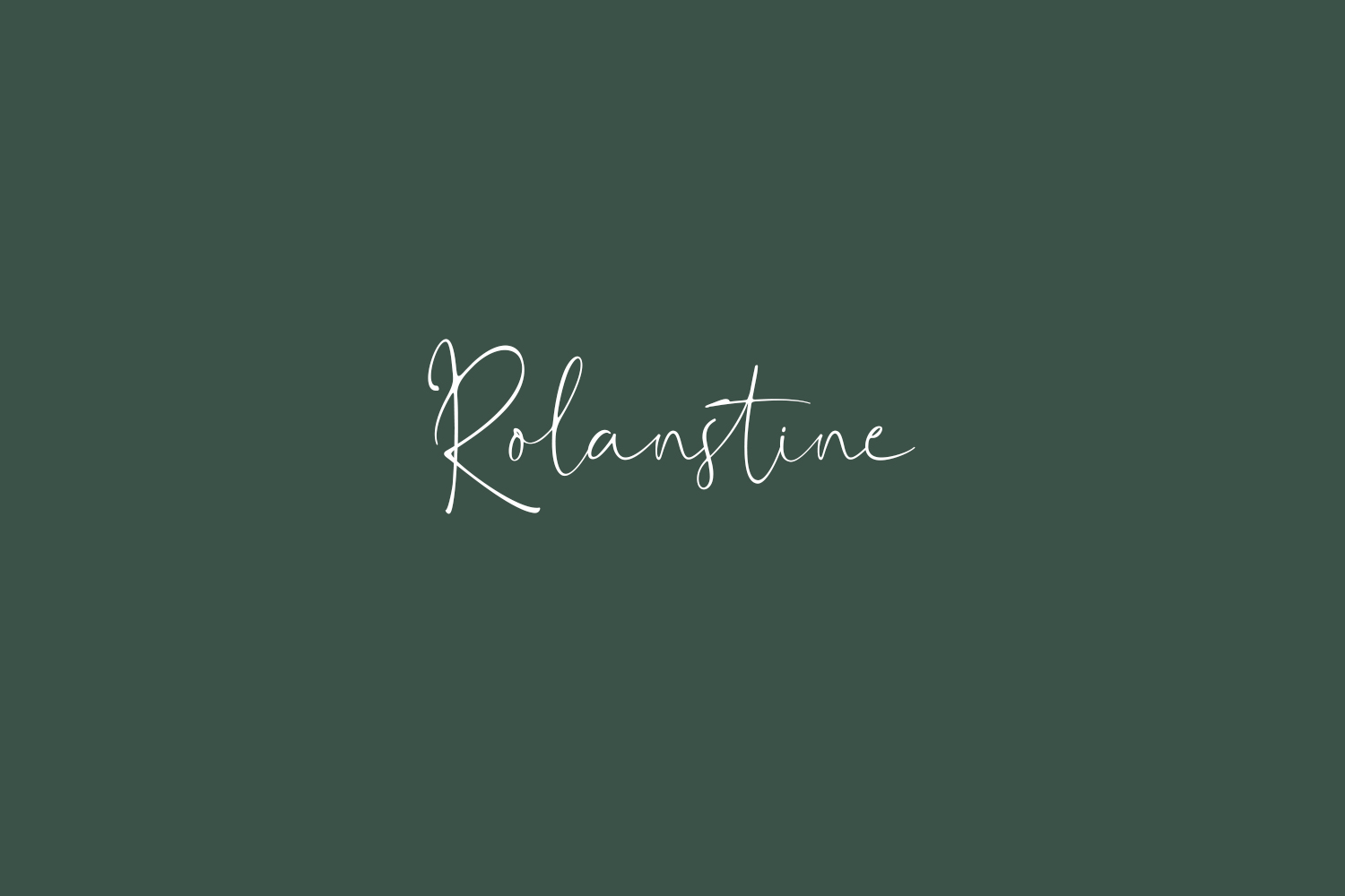 Rolanstine Free Font