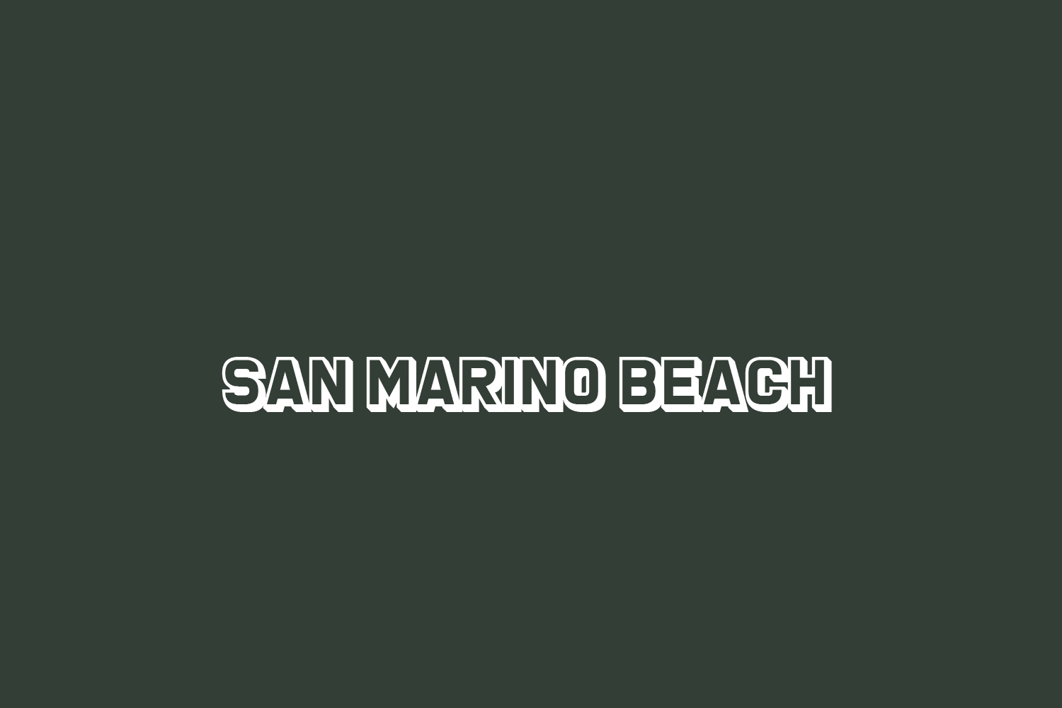 San Marino Beach Free Font