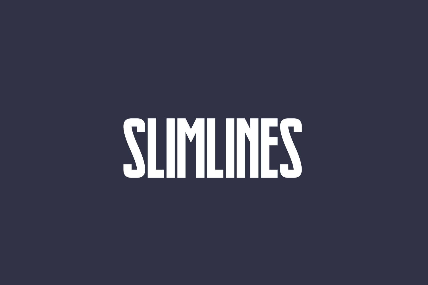 Slimlines Free Font