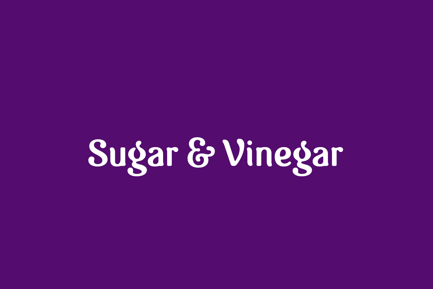 Sugar & Vinegar Free Font