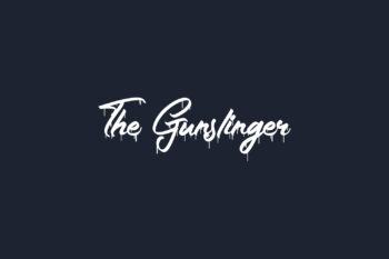 The Gunslinger Waterdrop Free Font