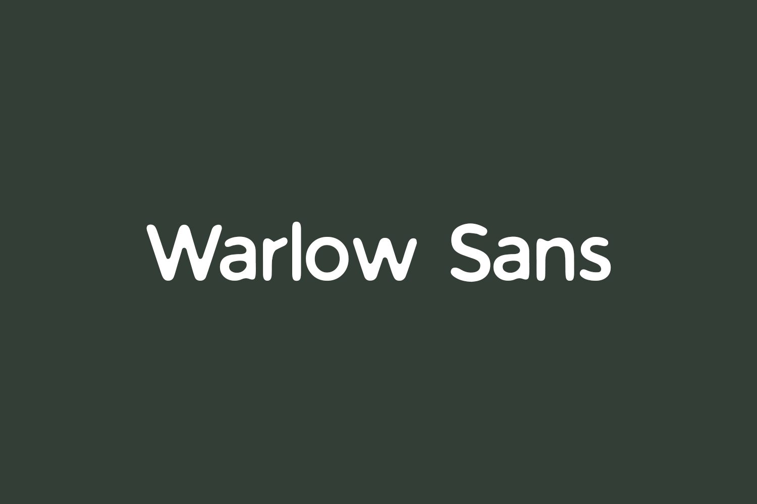 Warlow Sans Free Font