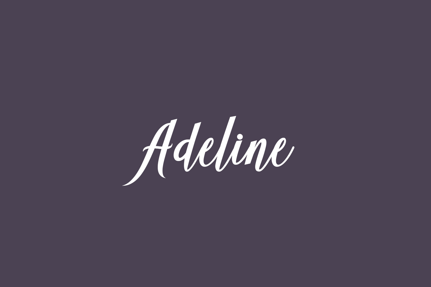Adeline Free Font