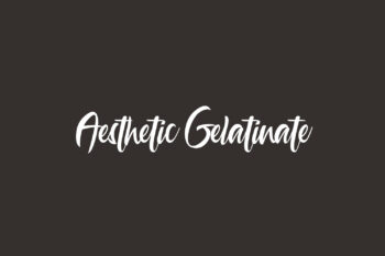 Aesthetic Gelatinate Free Font