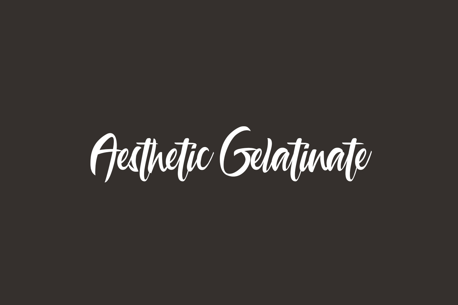 Aesthetic Gelatinate Free Font