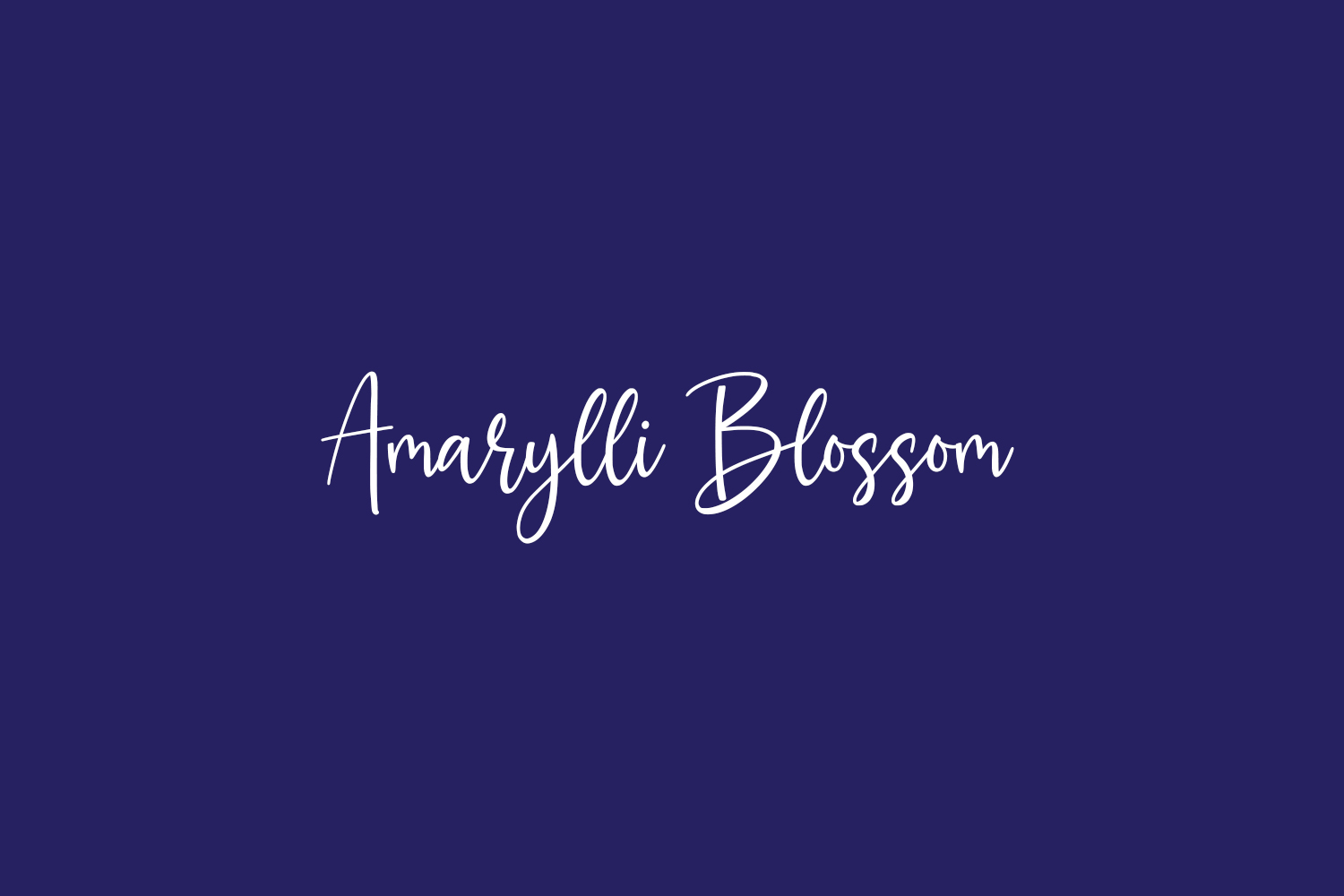Amarylli Blossom Free Font