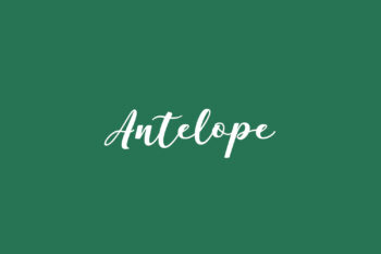 Antelope Free Font