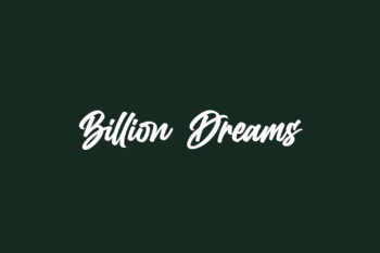 Billion Dreams Free Font