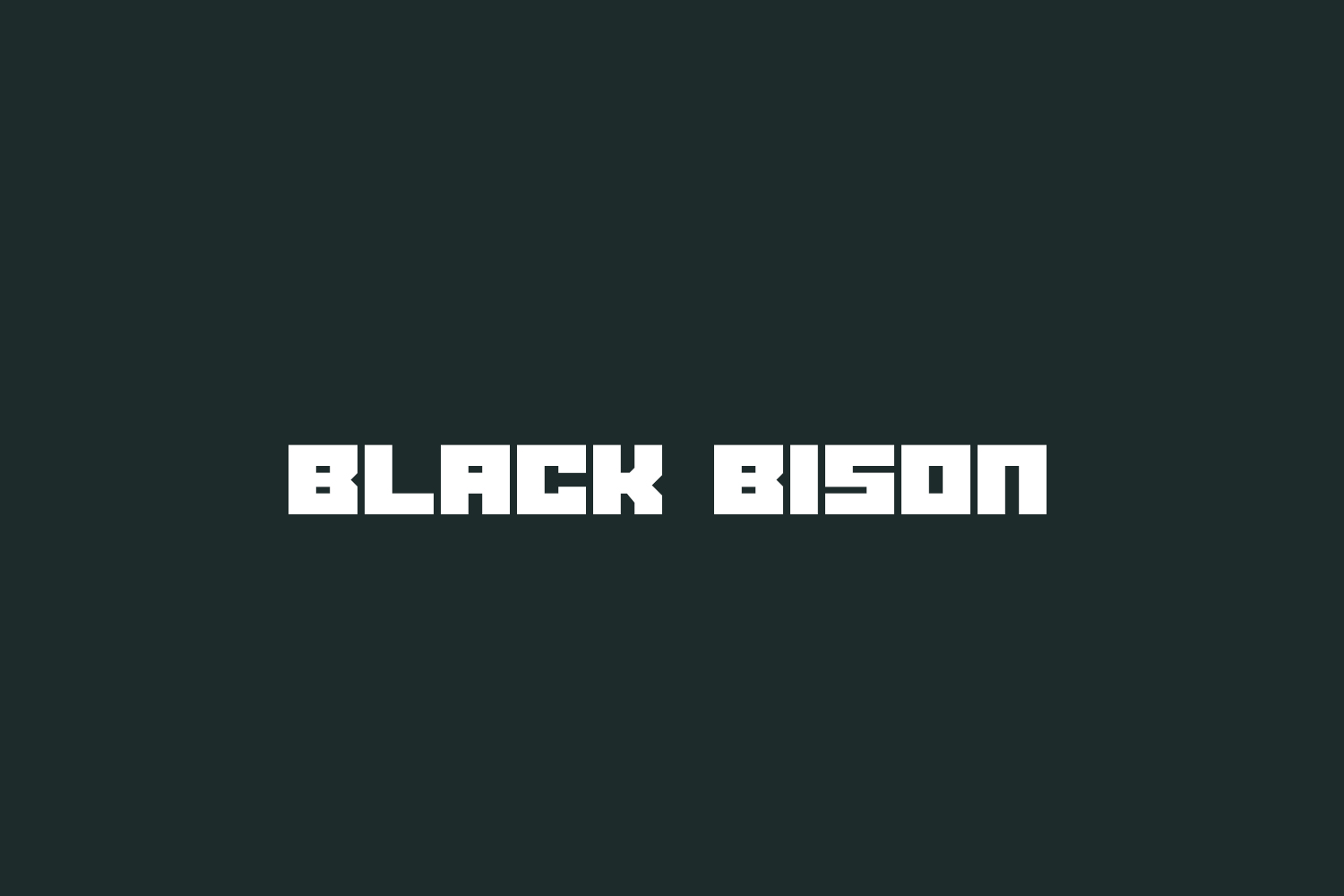 Black Bison Free Font