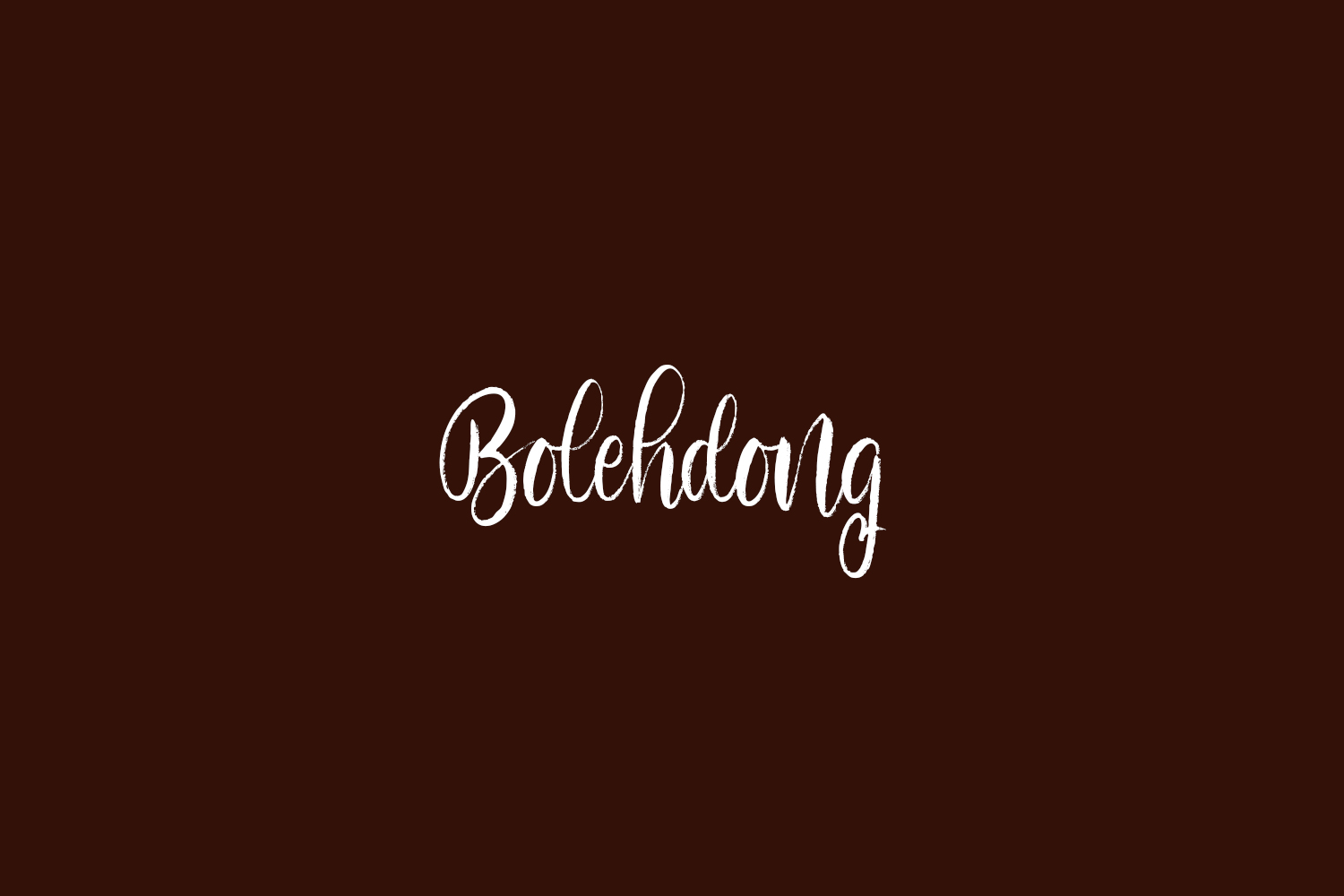 Bolehdong Free Font