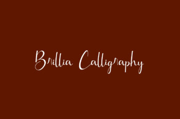 Brillia Calligraphy Free Font