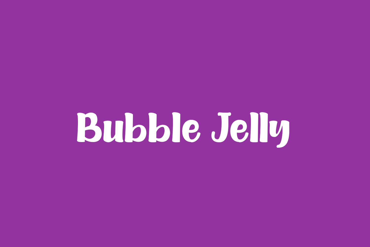 Bubble Jelly Free Font
