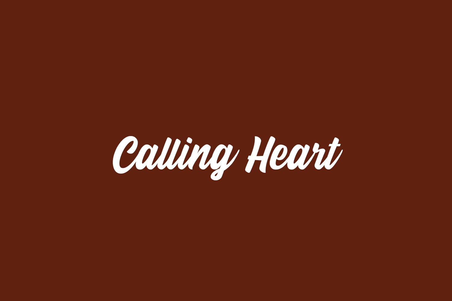 Calling Heart Free Font