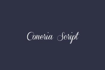 Coneria Script Free Font