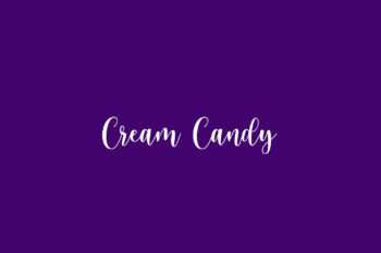 Cream Candy Free Font