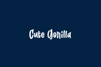 Cute Gorilla Free Font