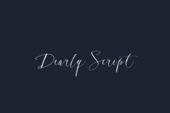 Dearly Script Free Font