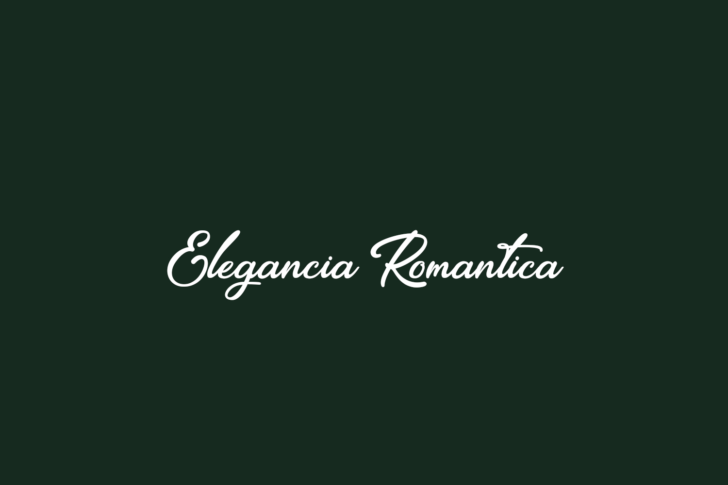 Elegancia Romantica Free Font