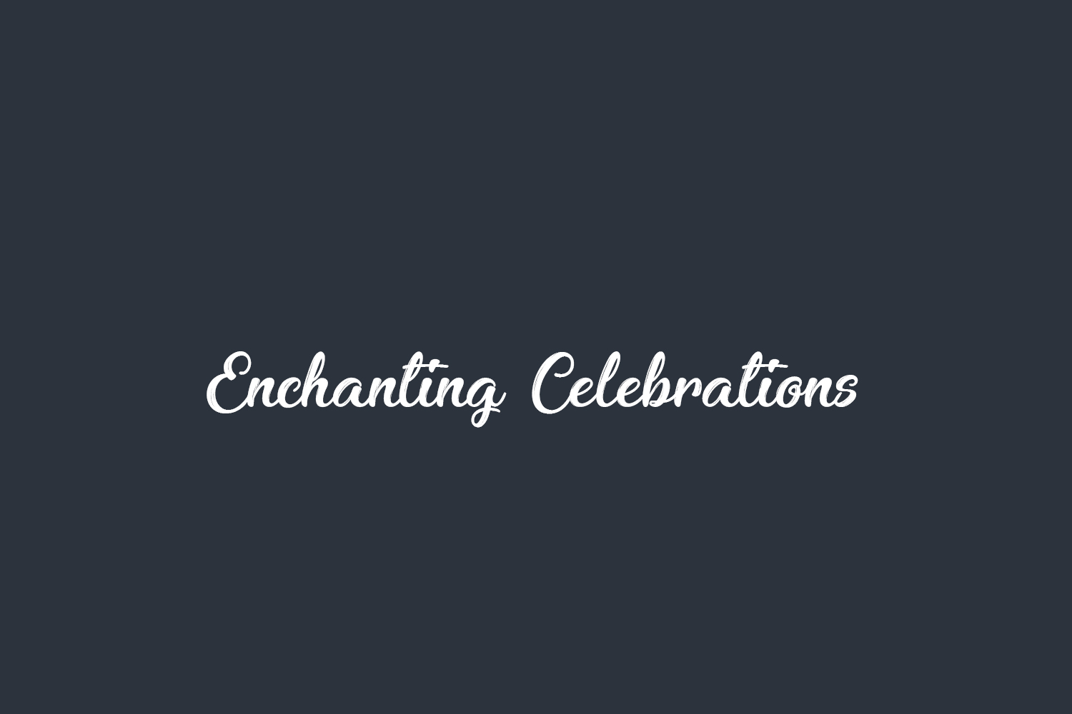 Enchanting Celebrations Free Font