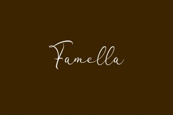 Famella Free Font
