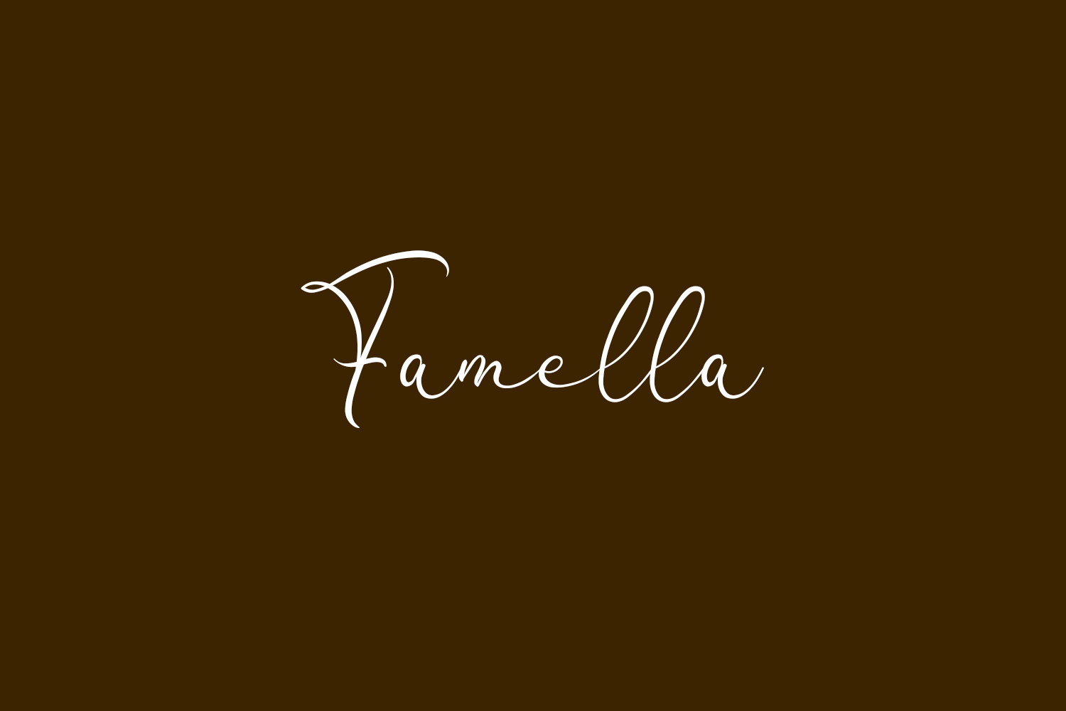 Famella Free Font