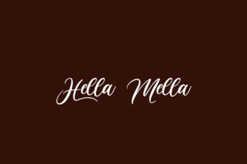 Hella Mella Free Font