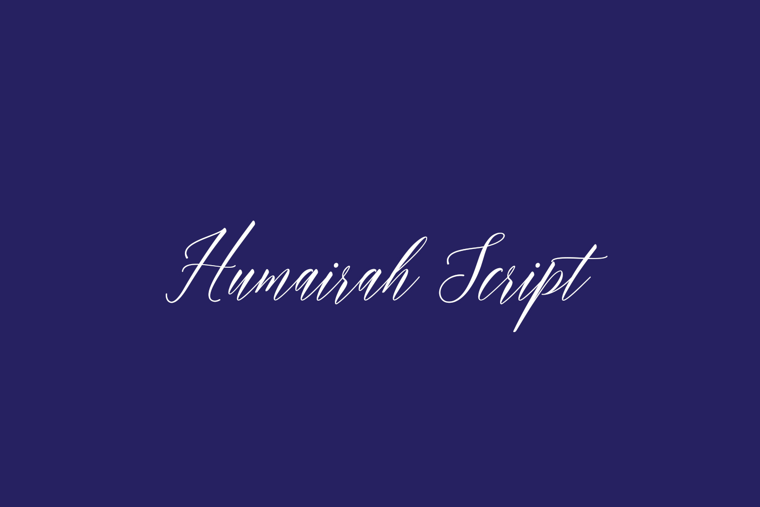 Humairah Script Free Font