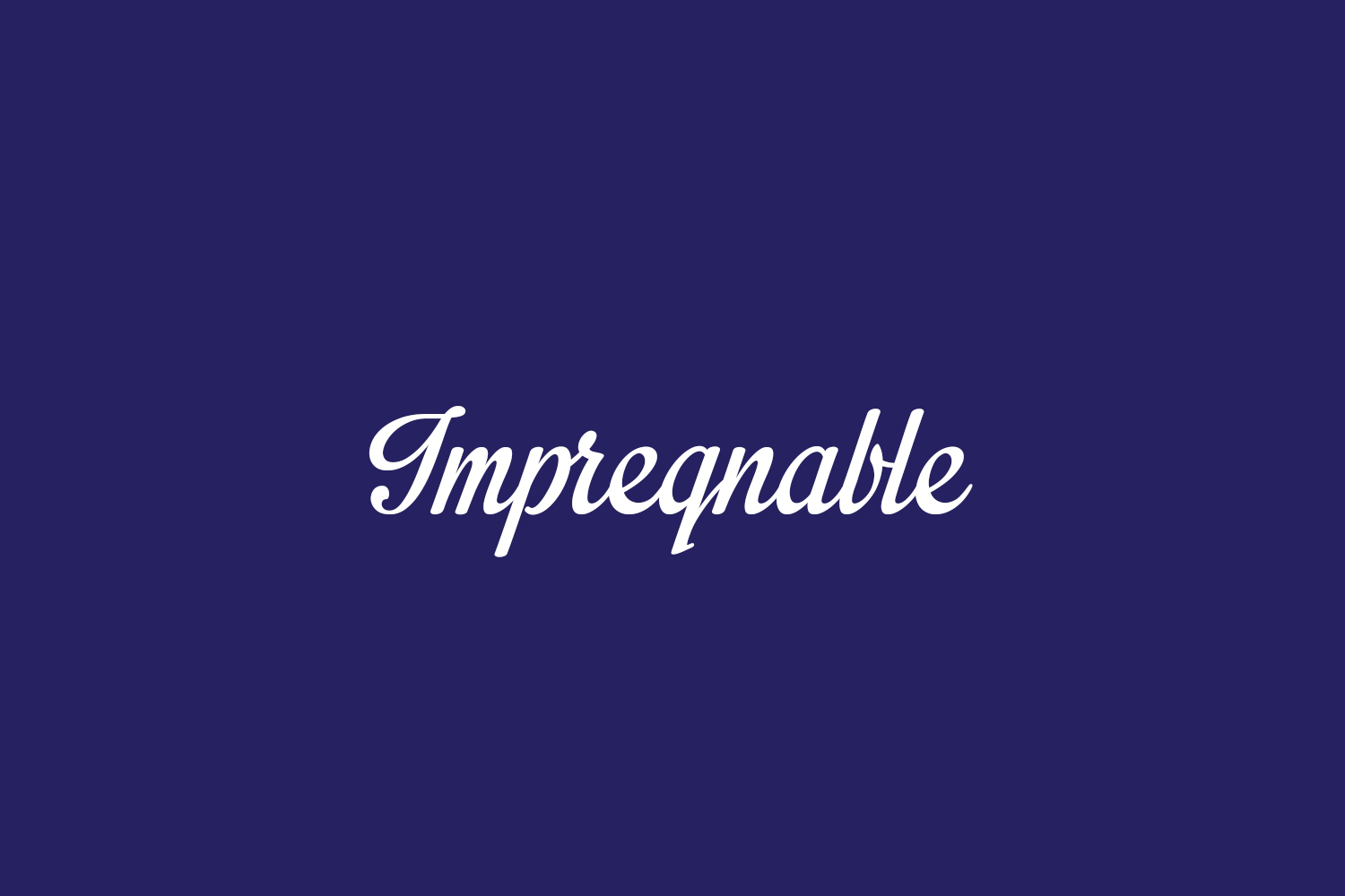 Impregnable Free Font