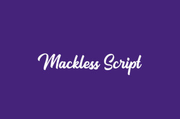 Mackless Script Free Font