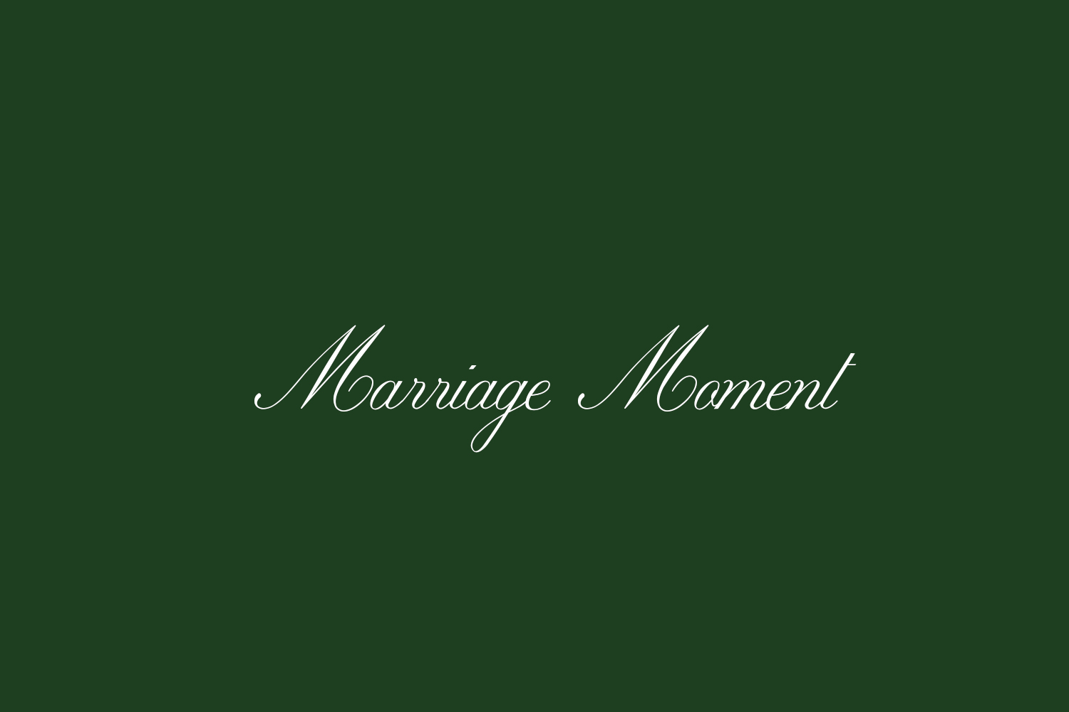 Marriage Moment Free Font