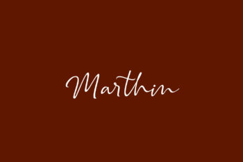 Marthin Free Font