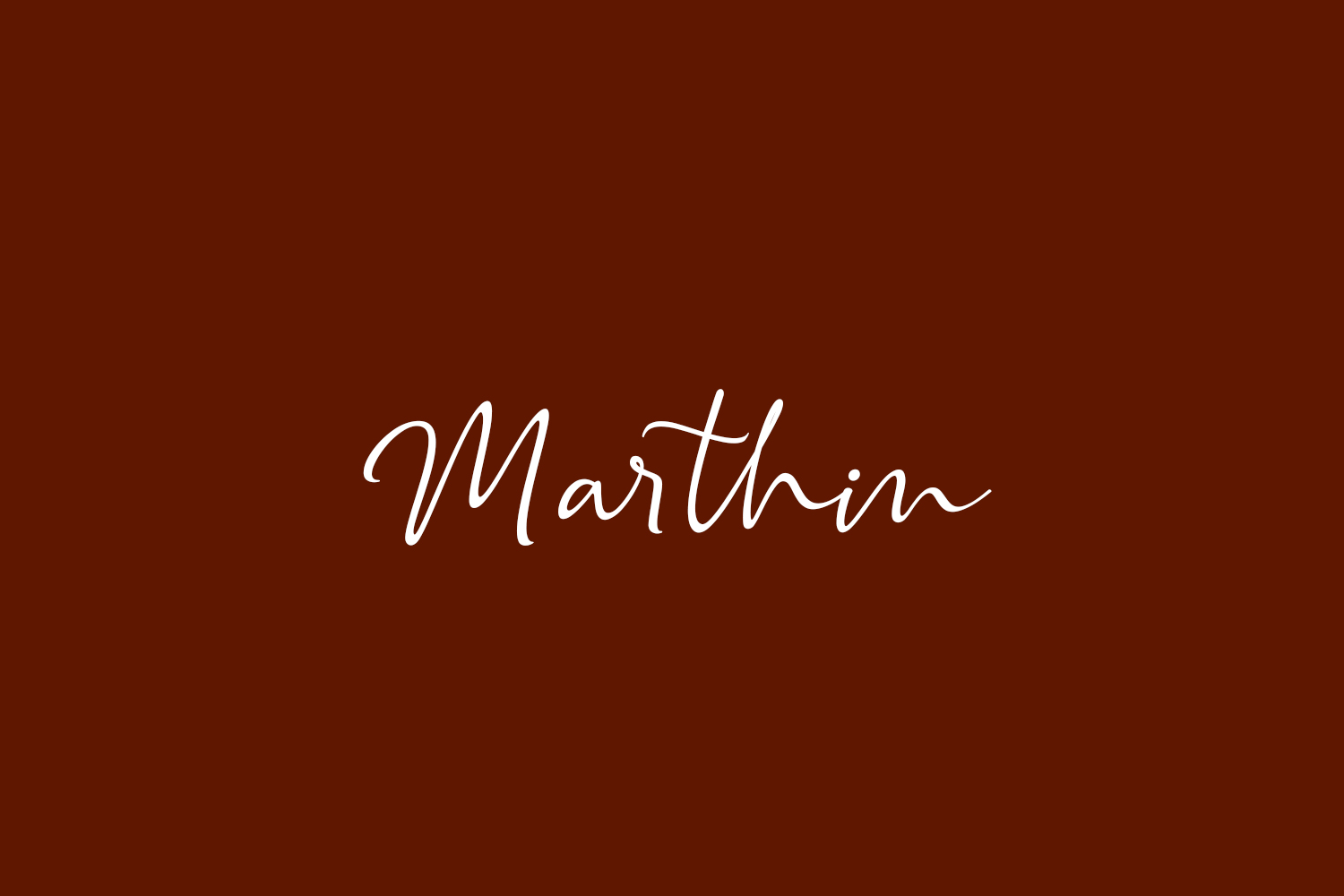 Marthin Free Font