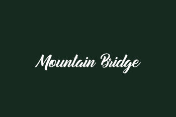 Mountain Bridge Free Font