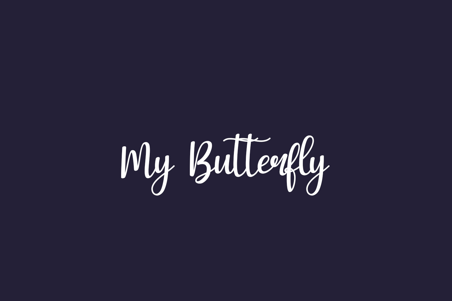 My Butterfly Free Font