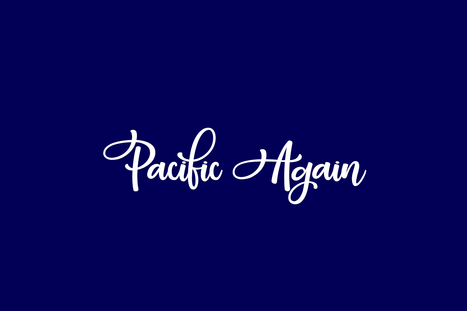 Pacific Again Free Font