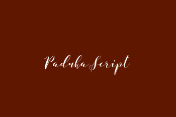 Paduka Script Free Font