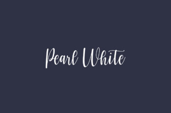 Pearl White Free Font
