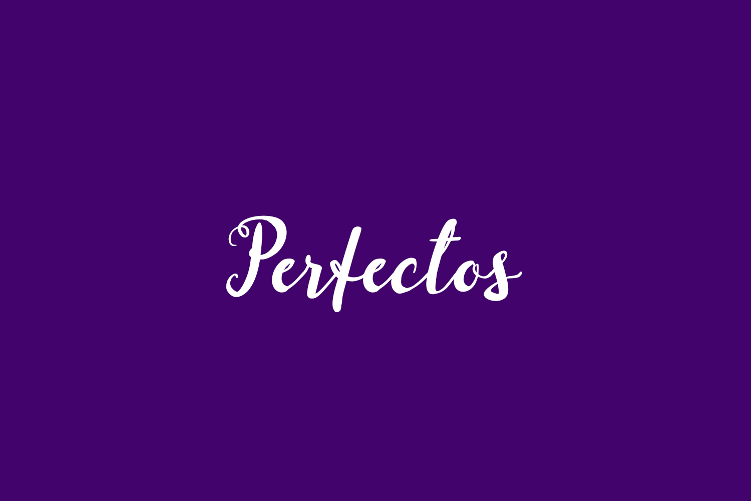 Perfectos Free Font
