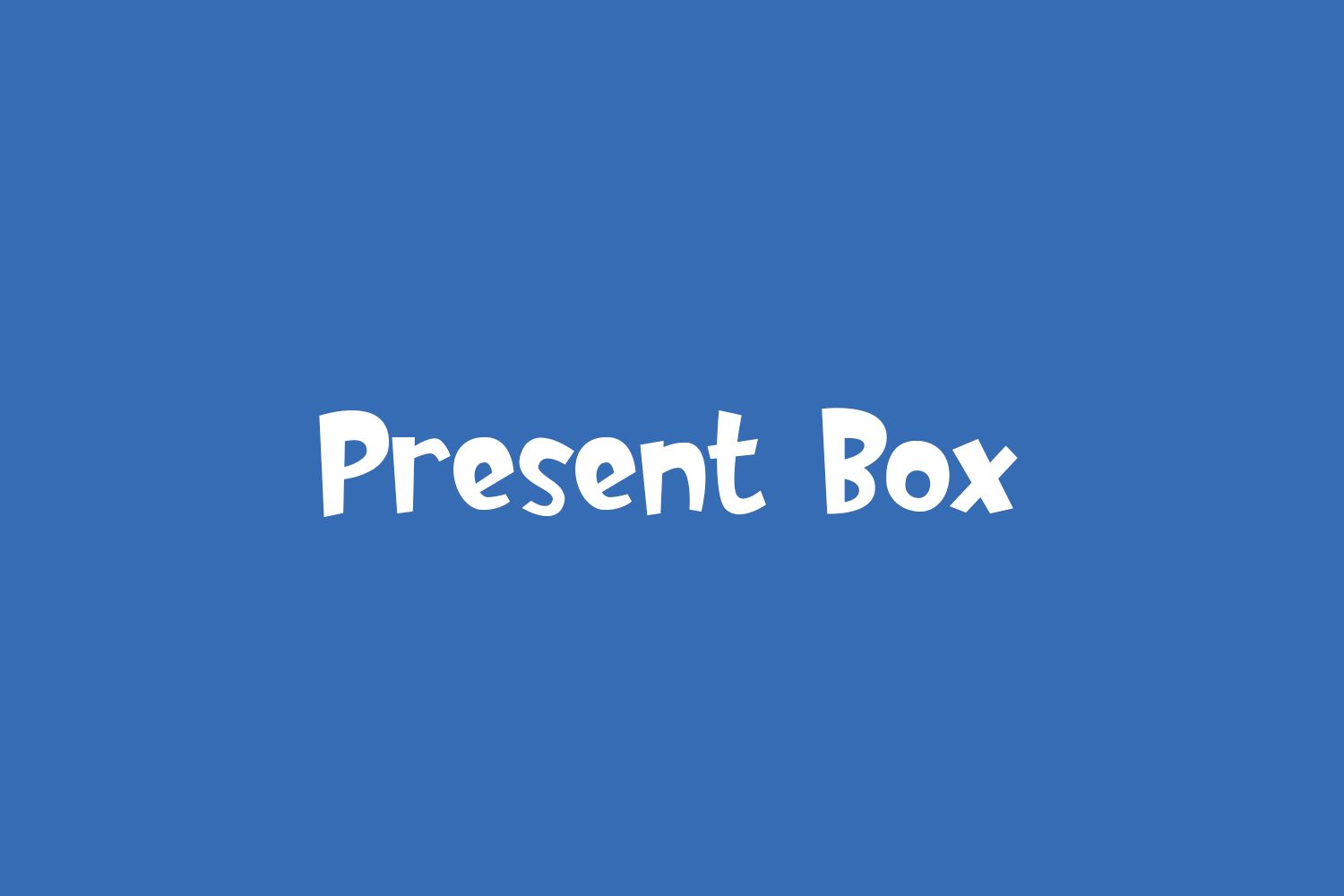 Present Box Free Font