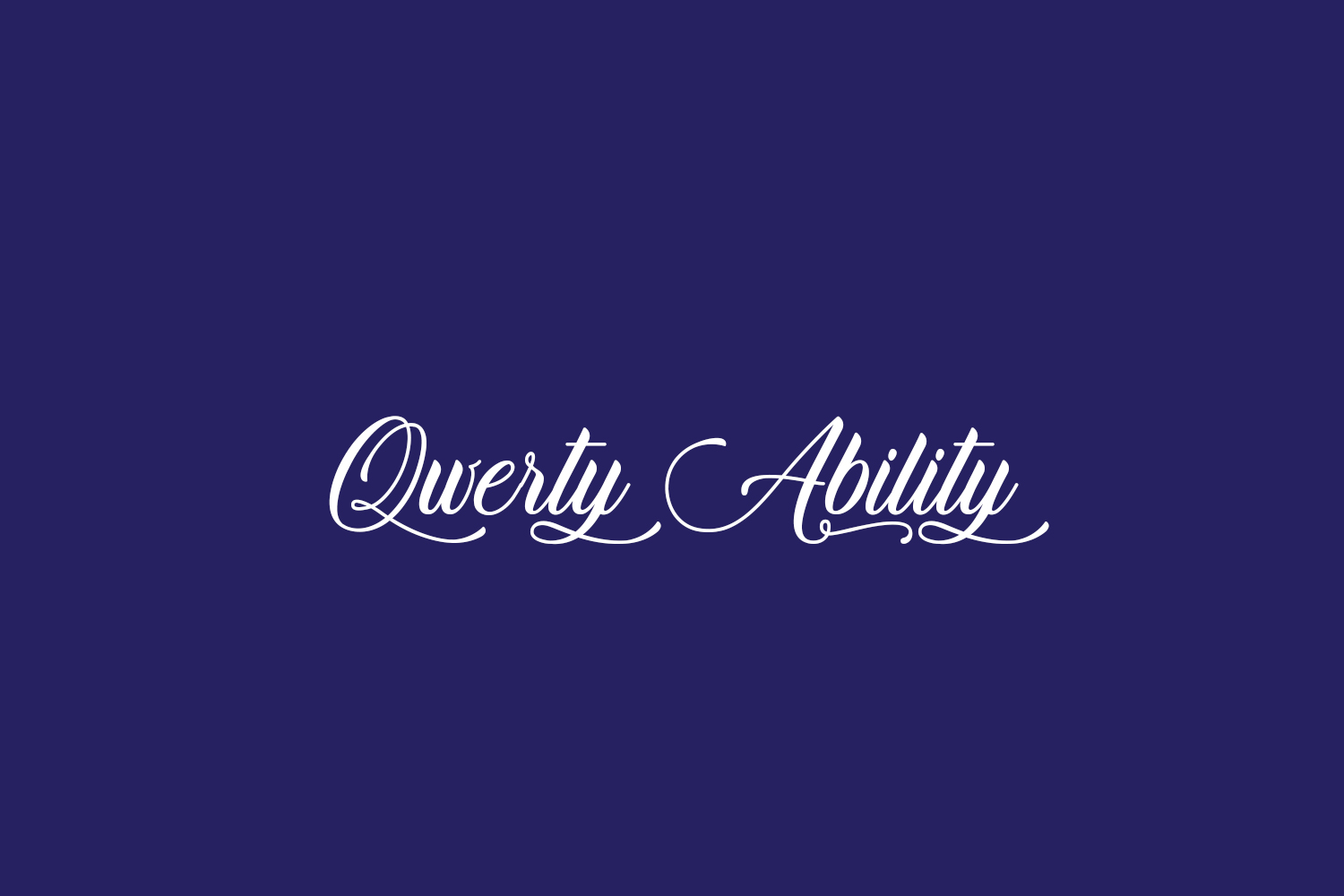 Qwerty Ability Free Font