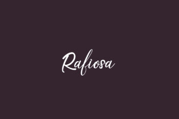Rafiosa Free Font