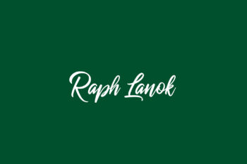 Raph Lanok Free Font