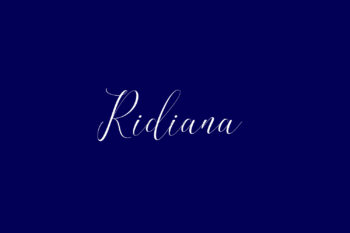 Ridiana Free Font
