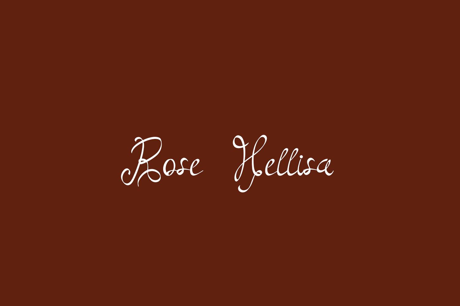 Rose Hellisa Free Font