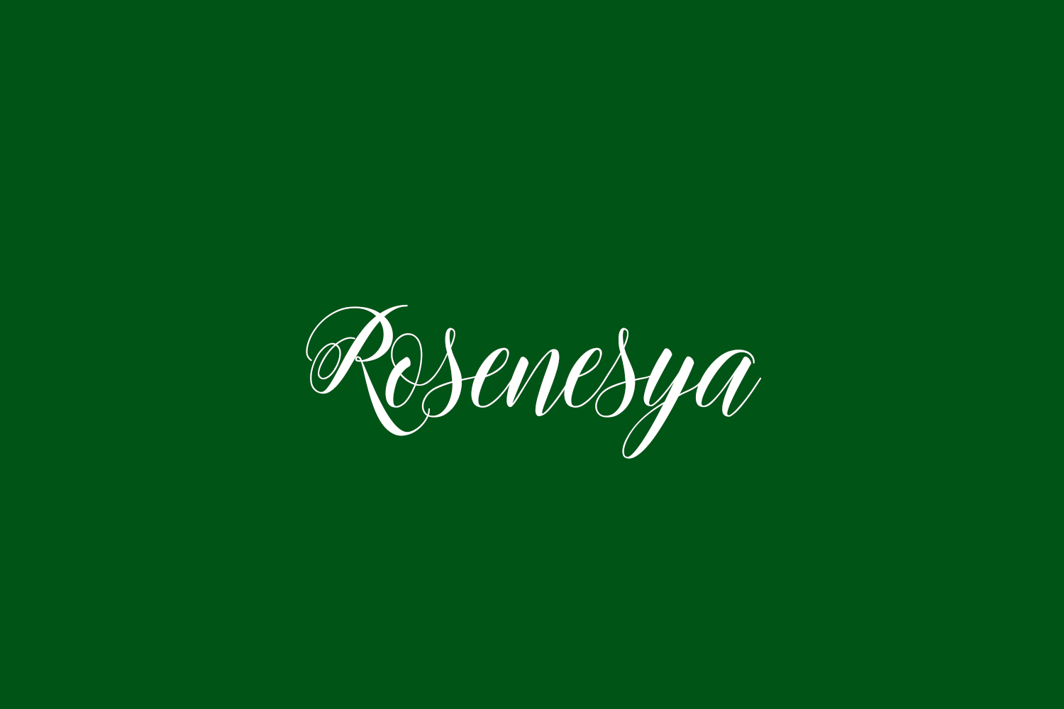 Rosenesya Free Font