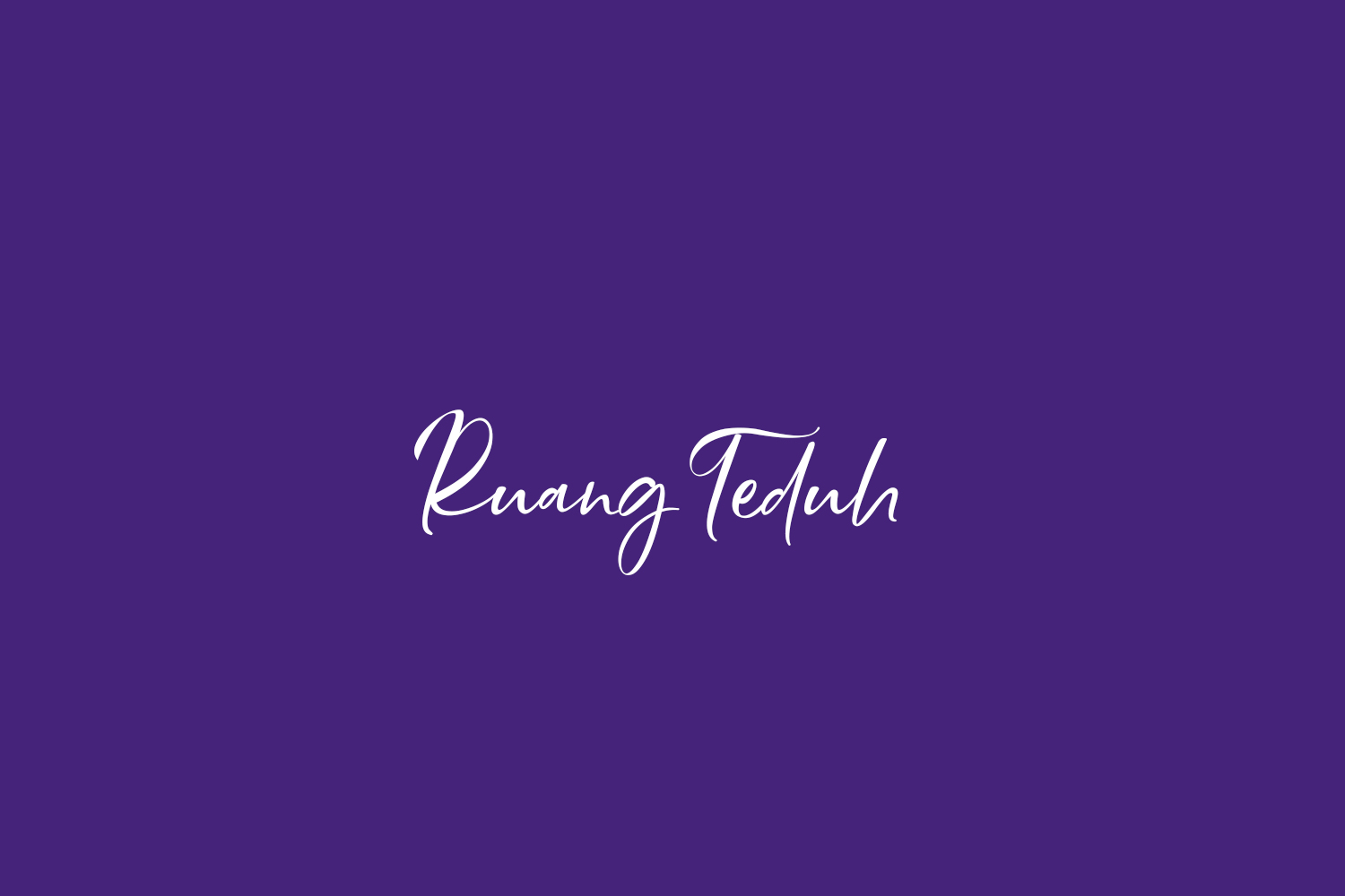 Ruang Teduh Free Font