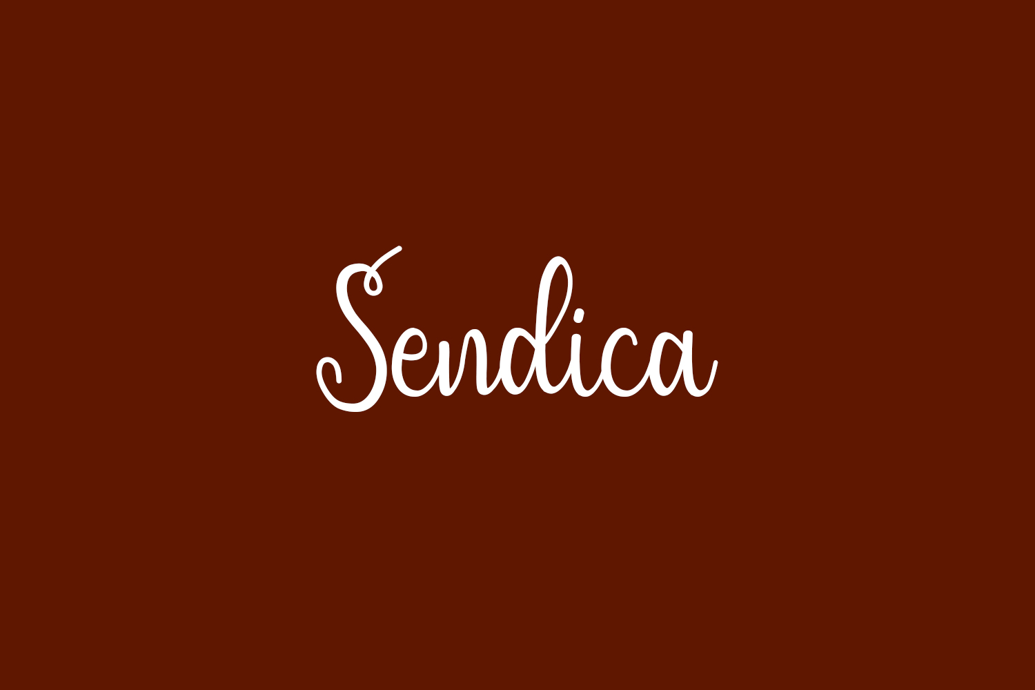 Sendica Free Font