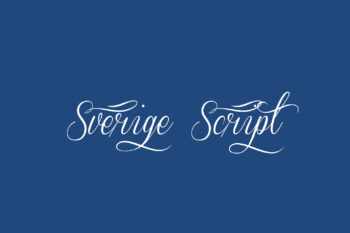 Sverige Script Free Font