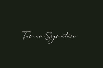 Taman Signature Free Font